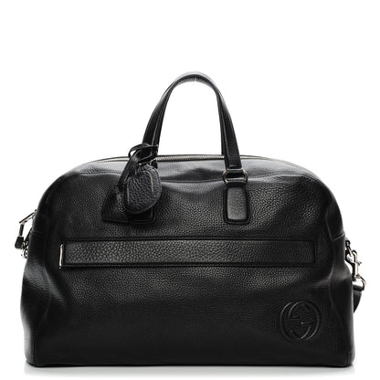 Gucci Pebbled Calfskin Soho Carry On Duffle Black 1 of 7