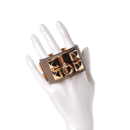 Hermes Swift Collier De Chien CDC Bracelet T2 Etoupe 2 of 5