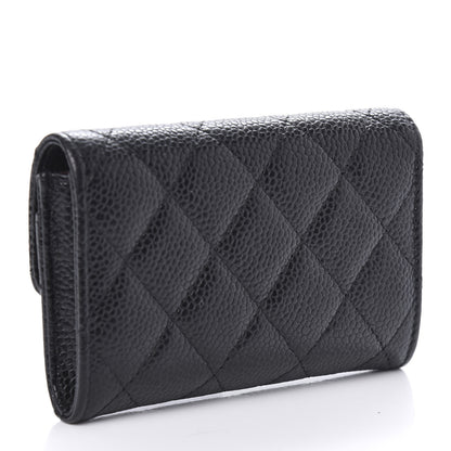 Chanel Caviar Quilted Flap Card Holder Black 3 of 9