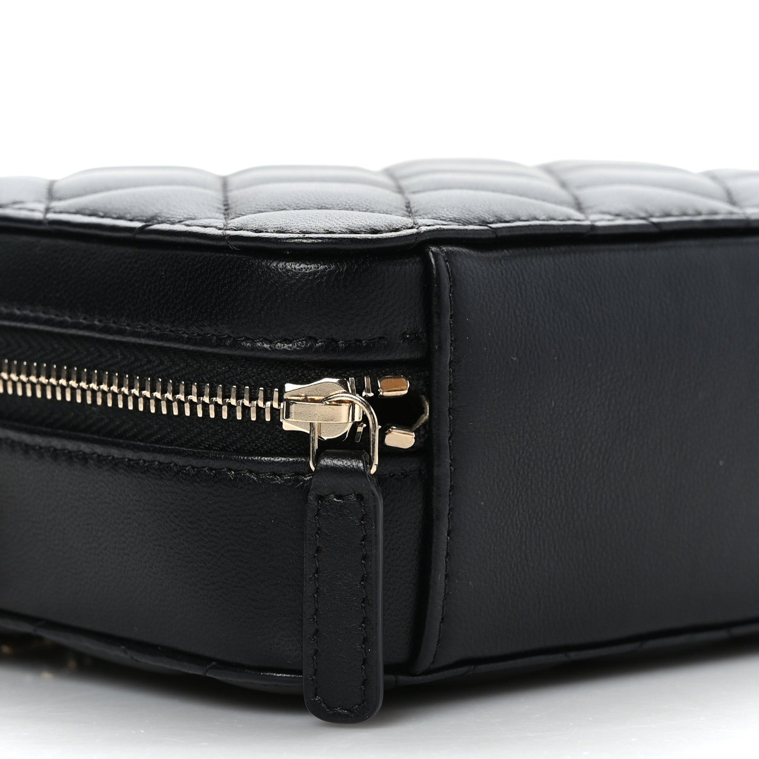 Chanel Lambskin Quilted CC Pearl Crush Camera Case Black 8 of 9