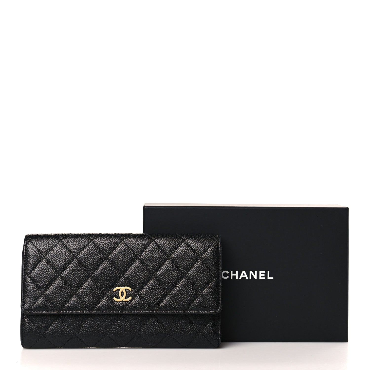 Chanel Caviar Quilted Large Flap Wallet Black 8 of 8