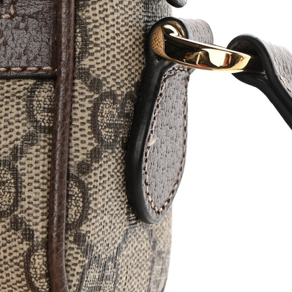Gucci GG Supreme Monogram Web Mini Ophidia Shoulder Bag Brown 12 of 14