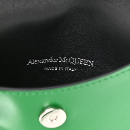 Alexander McQueen Calfskin The Curve Micro Crossbody Pouch Bag Forest Green 6 of 11