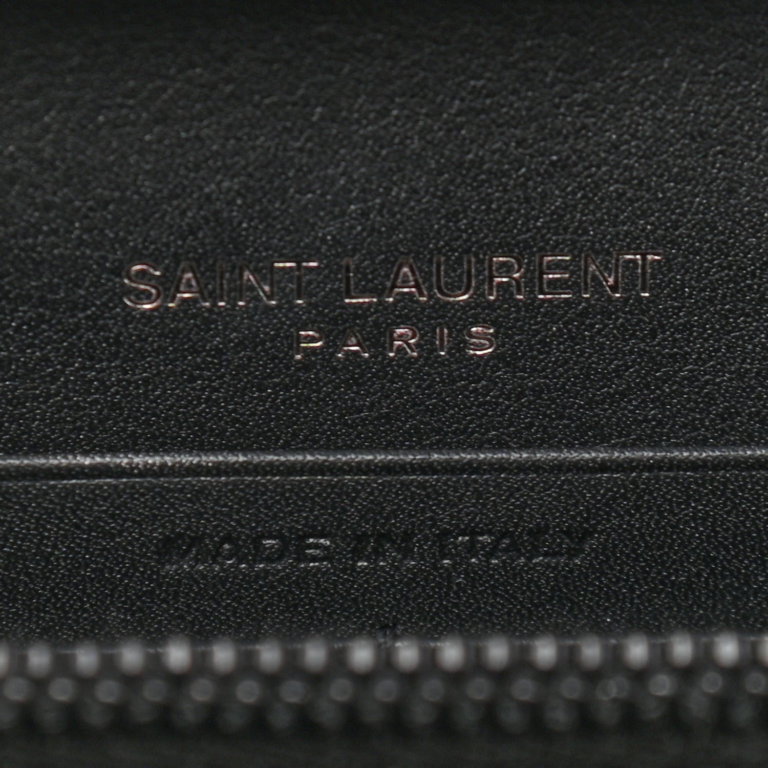 Saint Laurent Grain De Poudre Medium Classic Monogram Multicolor Graphic Print Chain Wallet Black 6 of 8