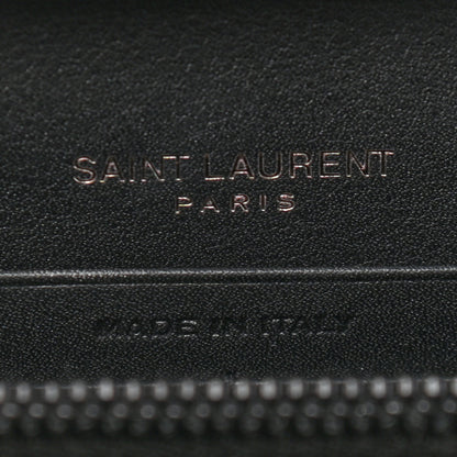 Saint Laurent Grain De Poudre Medium Classic Monogram Multicolor Graphic Print Chain Wallet Black 6 of 8