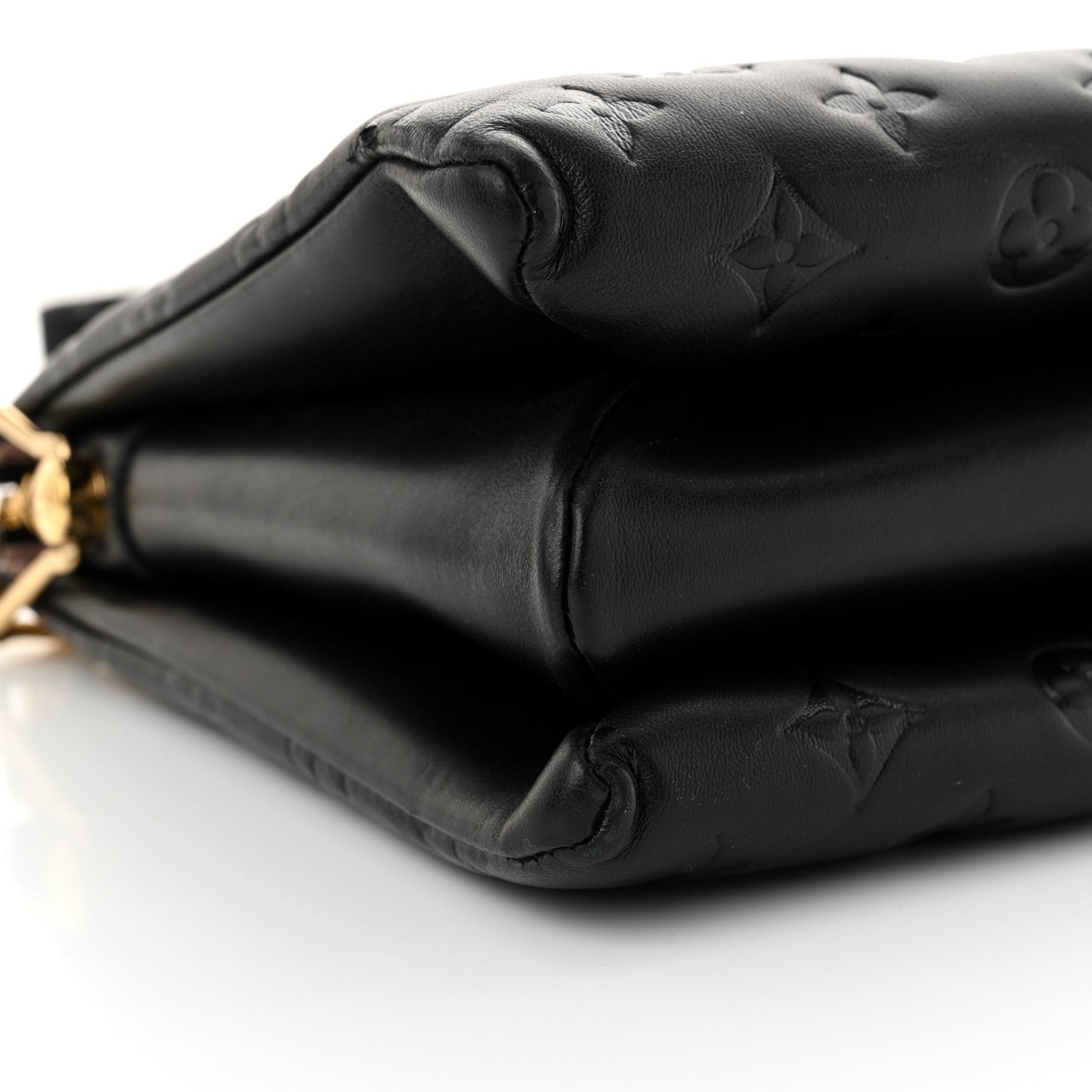 Louis Vuitton Lambskin Embossed Monogram Coussin PM Black 8 of 9