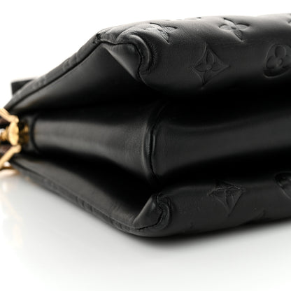 Louis Vuitton Lambskin Embossed Monogram Coussin PM Black 8 of 9