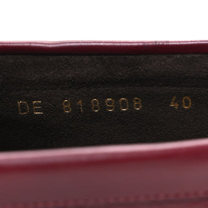 Saint Laurent Radiance Calfskin Le Loafer 15 Moccasin 40 Dark Ruby 10 of 11