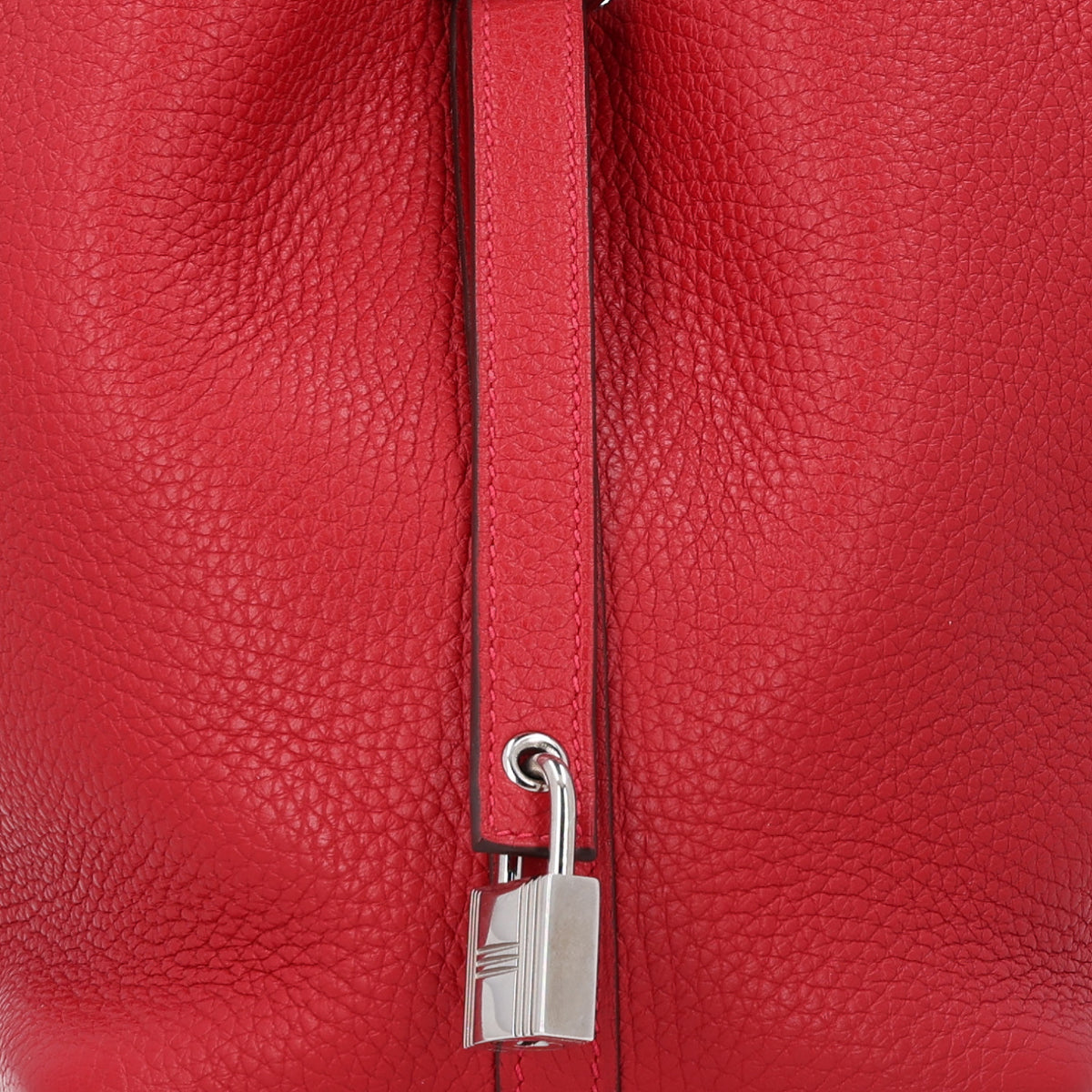 Hermes Taurillon Clemence Picotin Lock 18 PM Rouge Casaque 7 of 9