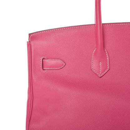 Hermes Epsom Candy Birkin 35 Rose Tyrien Rubis 31 of 41