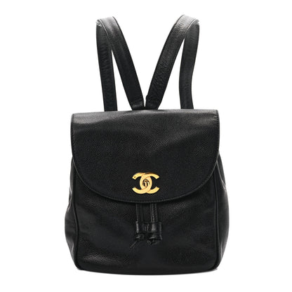 Chanel Caviar CC Backpack Black 1 of 10