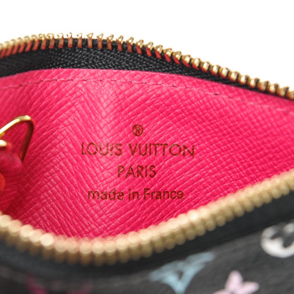 Louis Vuitton Monogram Multicolor Key Pouch Black Grenade 6 of 6
