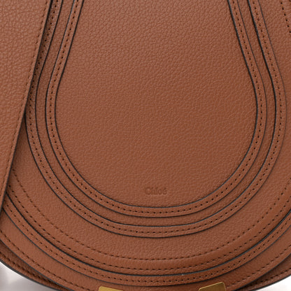 Chloe Calfskin Medium Marcie Round Crossbody Bag Tan 8 of 10