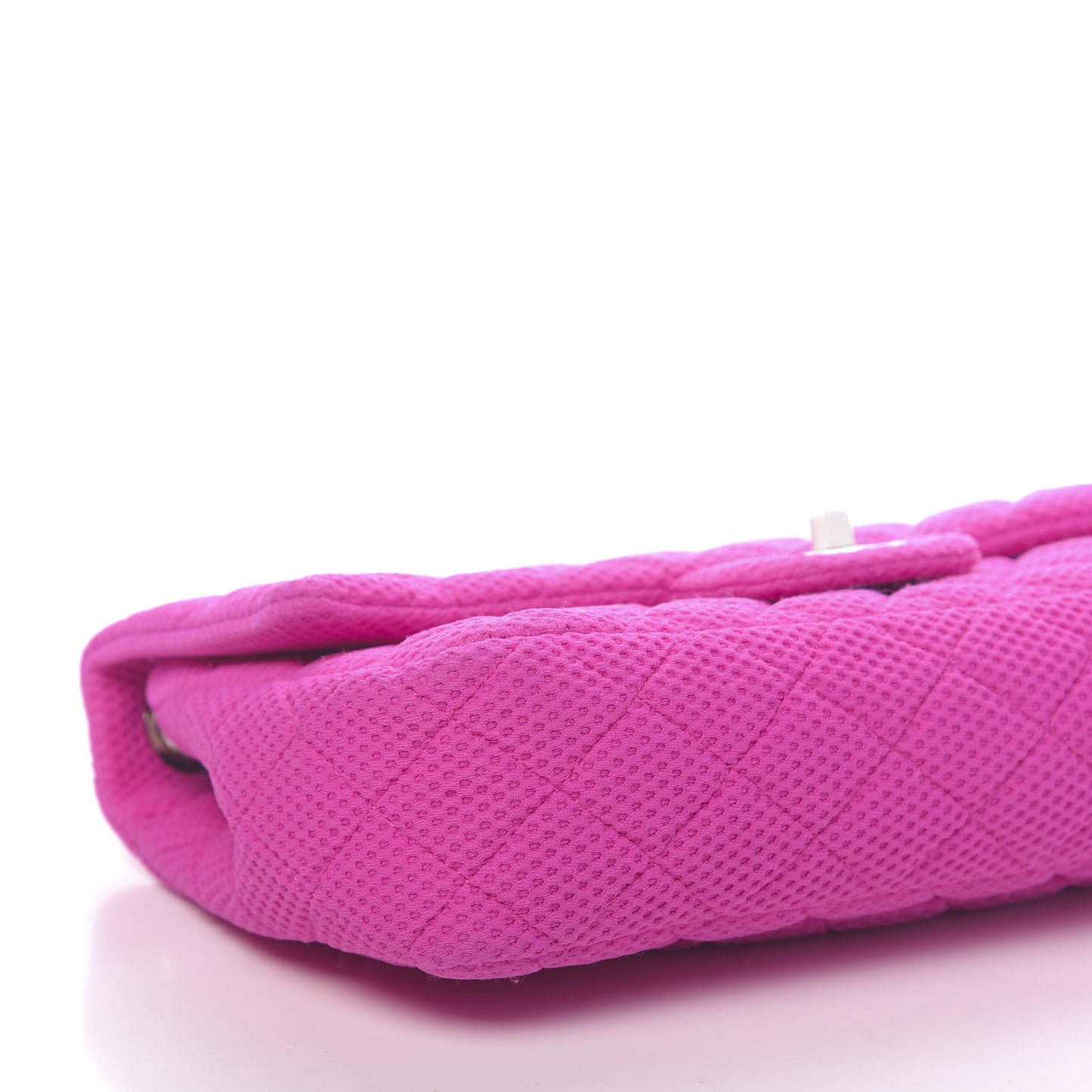 Neoprene Quilted Medium Single Flap Pink