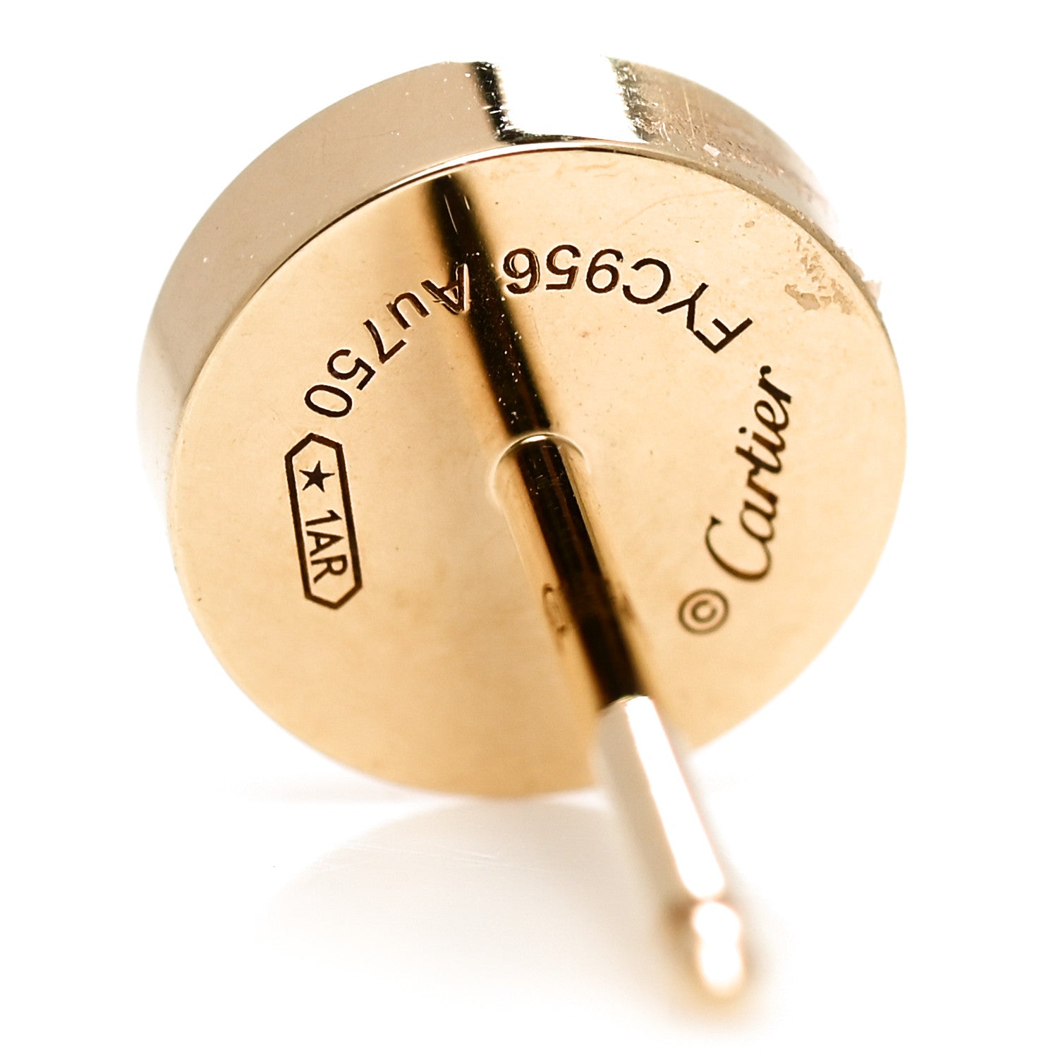 Cartier 18K Yellow Gold LOVE Earrings 4 of 5
