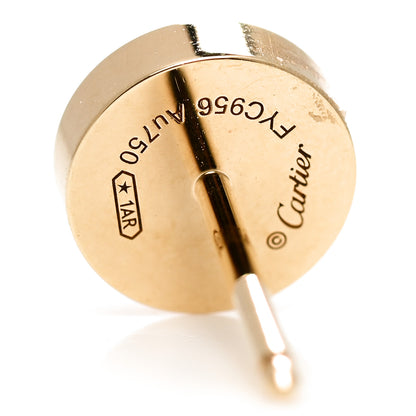 Cartier 18K Yellow Gold LOVE Earrings 4 of 5