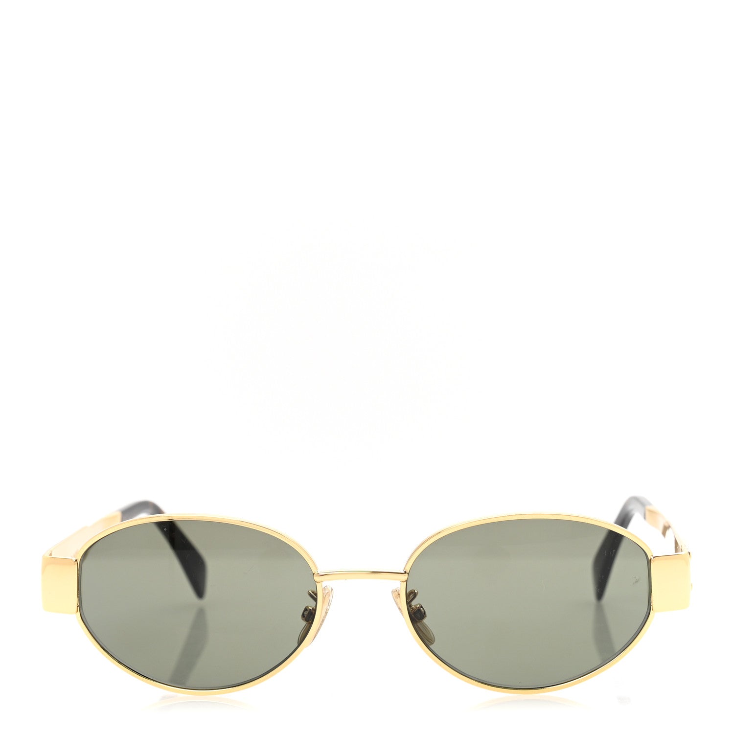 Celine Metal Triomphe 01 Sunglasses CL40235U Gold Green 2 of 8