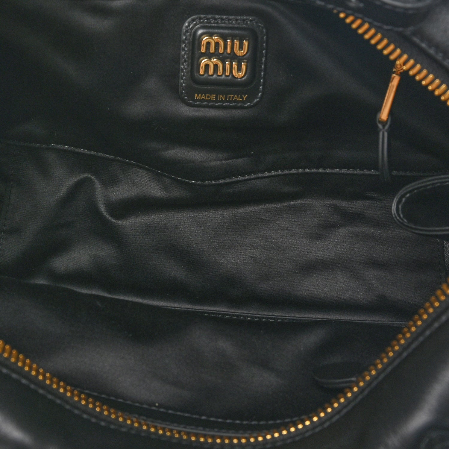 Miu Miu Calfskin Softy Medium Beau Top Handle Bag Black 5 of 9
