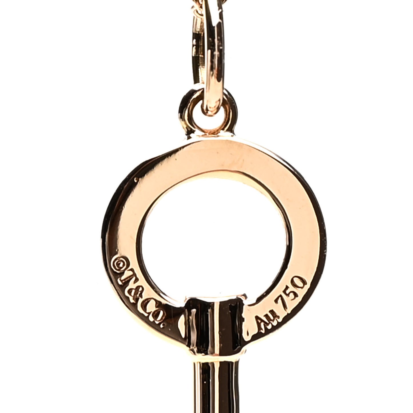 18K Rose Gold Mini Key Pendant Necklace