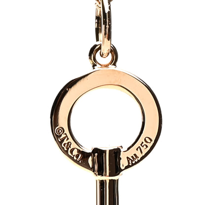 Tiffany 18K Rose Gold Mini Key Pendant Necklace 4 of 5
