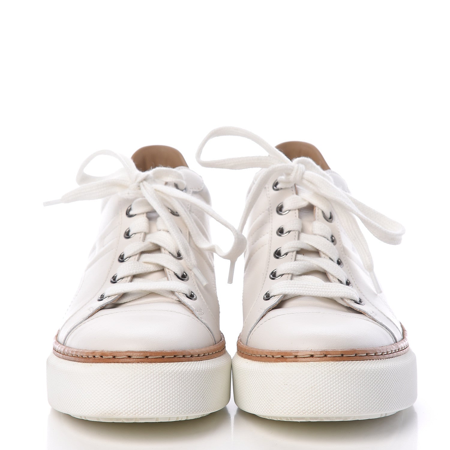 Hermes Calfskin Polo Sneakers 37 White 2 of 17
