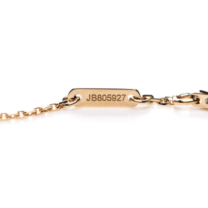 Van Cleef & Arpels 18K Yellow Gold Mother of Pearl Sweet Alhambra Bracelet 4 of 6
