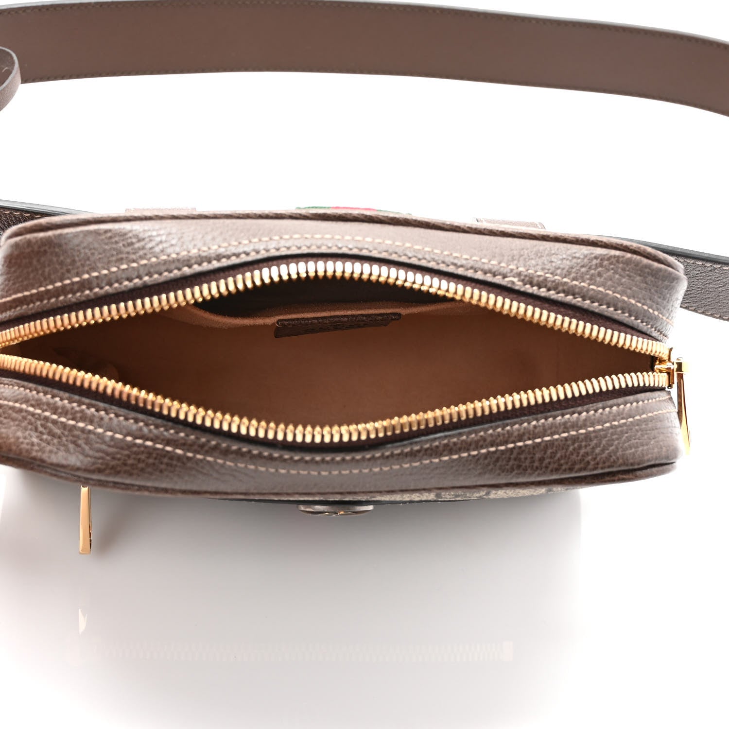 Gucci GG Supreme Monogram Web Small Ophidia Belt Bag 75 30 Dark Brown 4 of 8