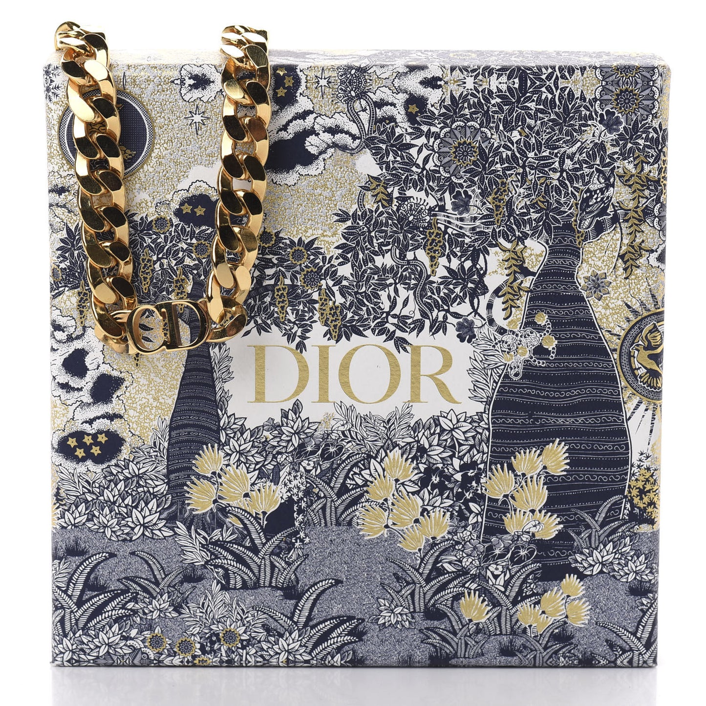 Metal Danseuse Etoile Chain Choker Necklace Gold