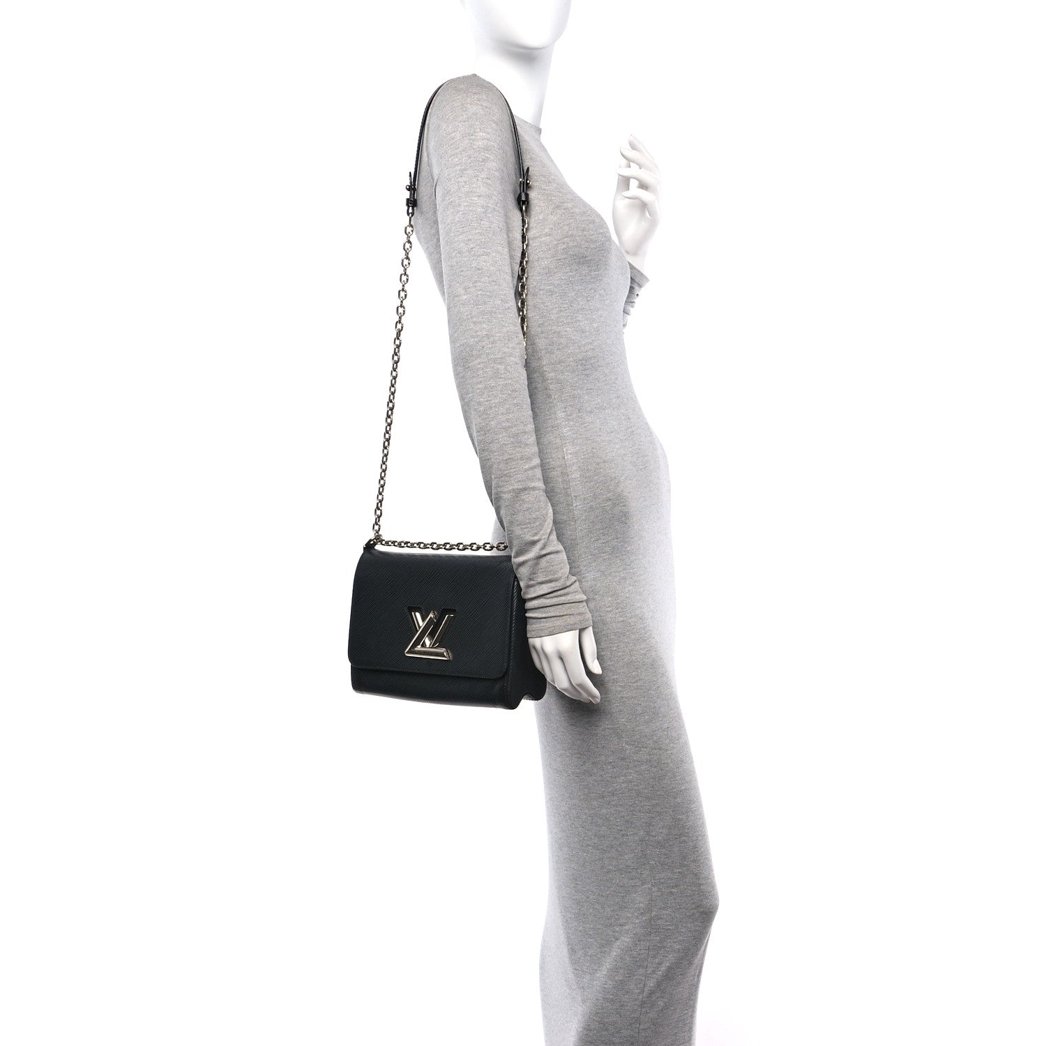 Louis Vuitton Epi Twist Shoulder Bag MM Black 2 of 11