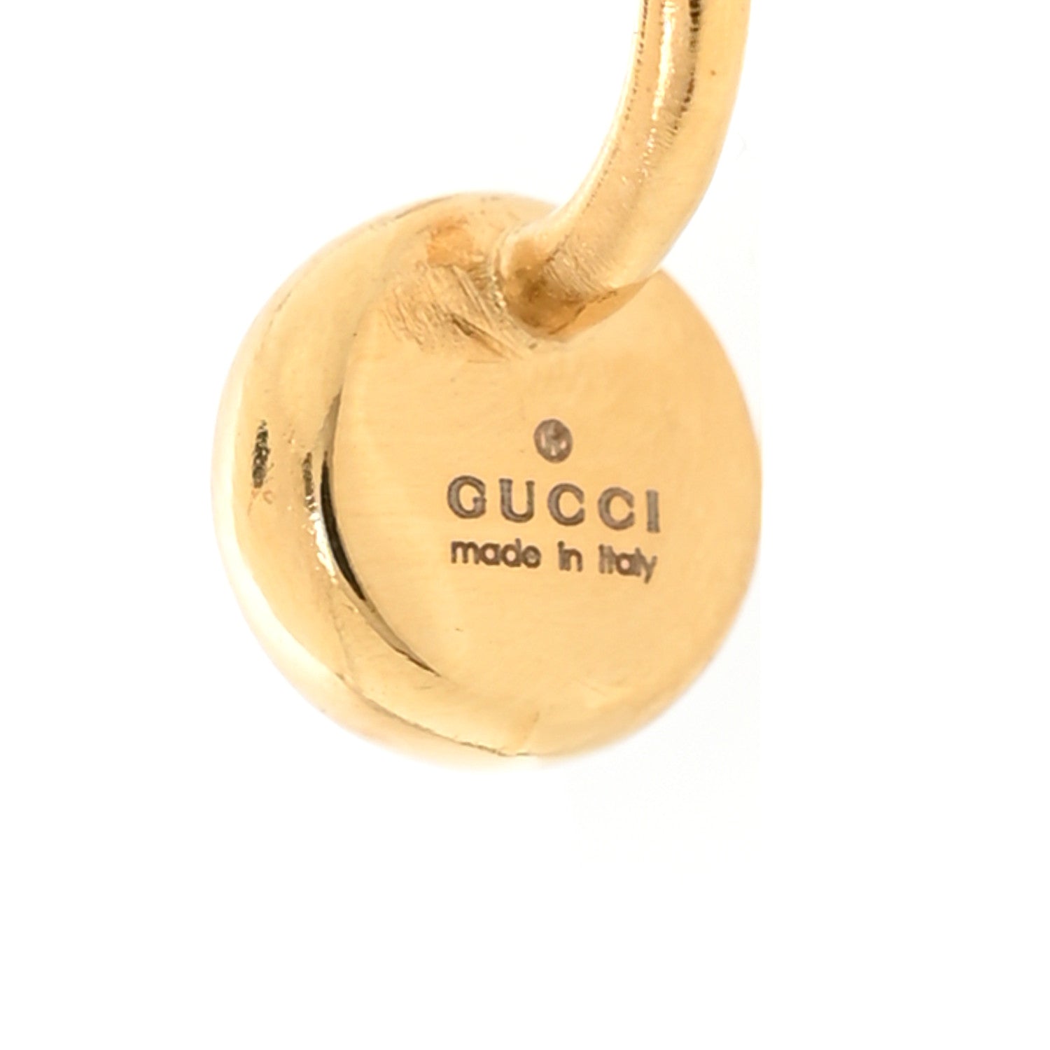 Gucci Metal Crystal Blondie Drop Earrings Gold 4 of 4