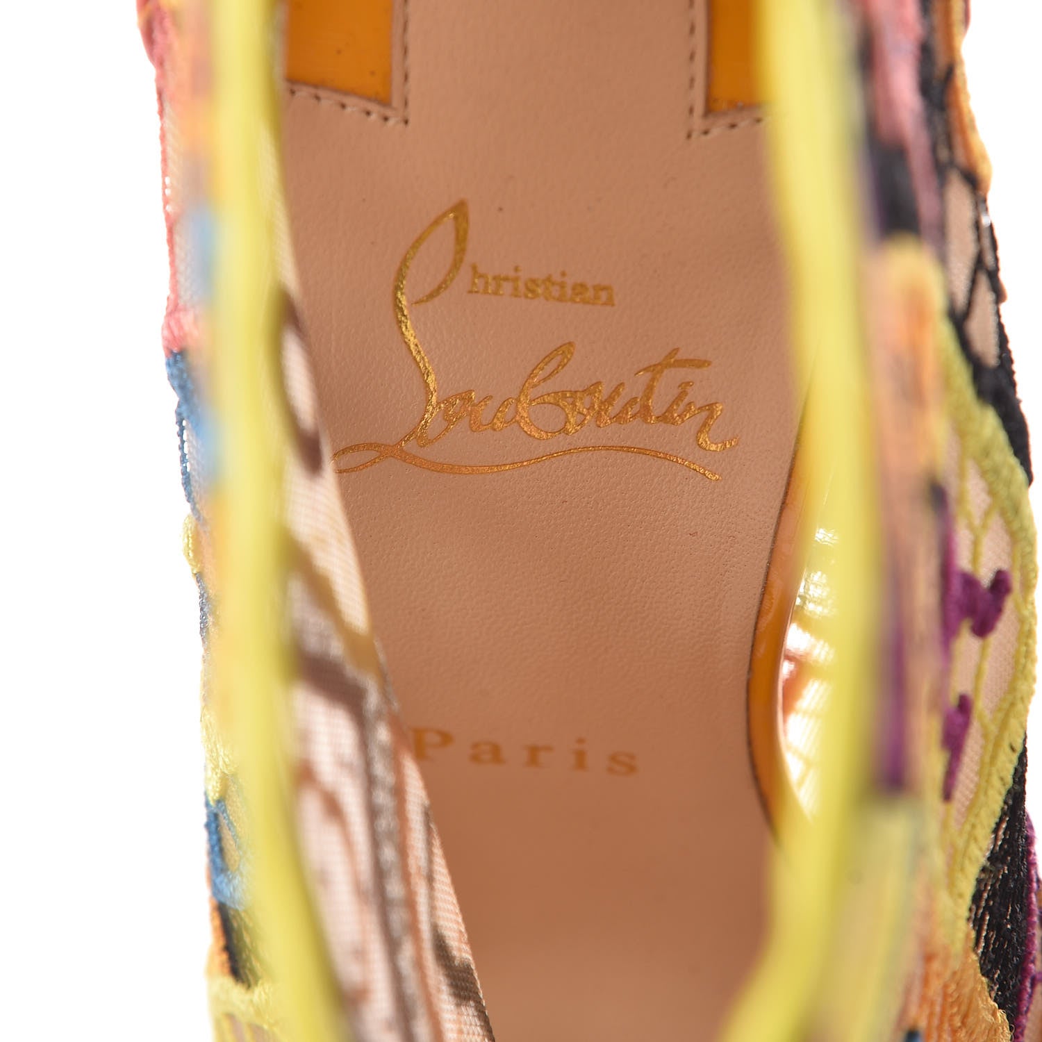 Christian Louboutin Patent Lace Gipsybootie 100 Ankle Boots 37 Multicolor 6 of 8