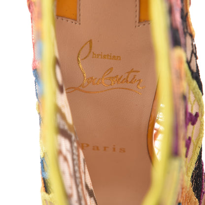 Christian Louboutin Patent Lace Gipsybootie 100 Ankle Boots 37 Multicolor 6 of 8