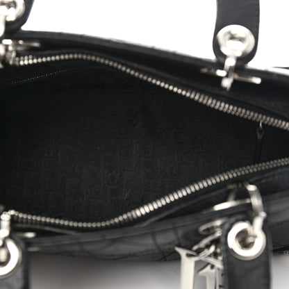Christian Dior Calfskin Cannage Stitched Small Lady East West Lady Dior Black 5 of 16