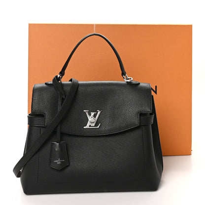 Louis Vuitton Soft Calfskin Lockme Ever MM Black 10 of 10