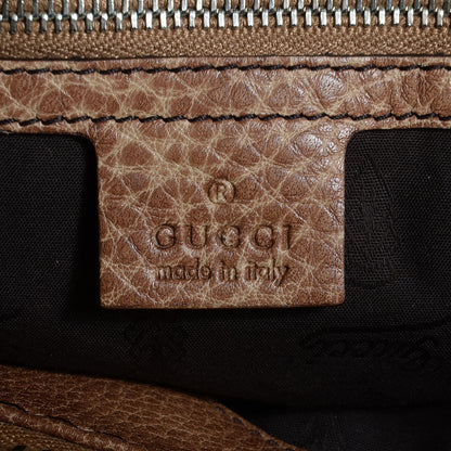 Gucci Leather Medium Bamboo Bar Tote Brown 6 of 7