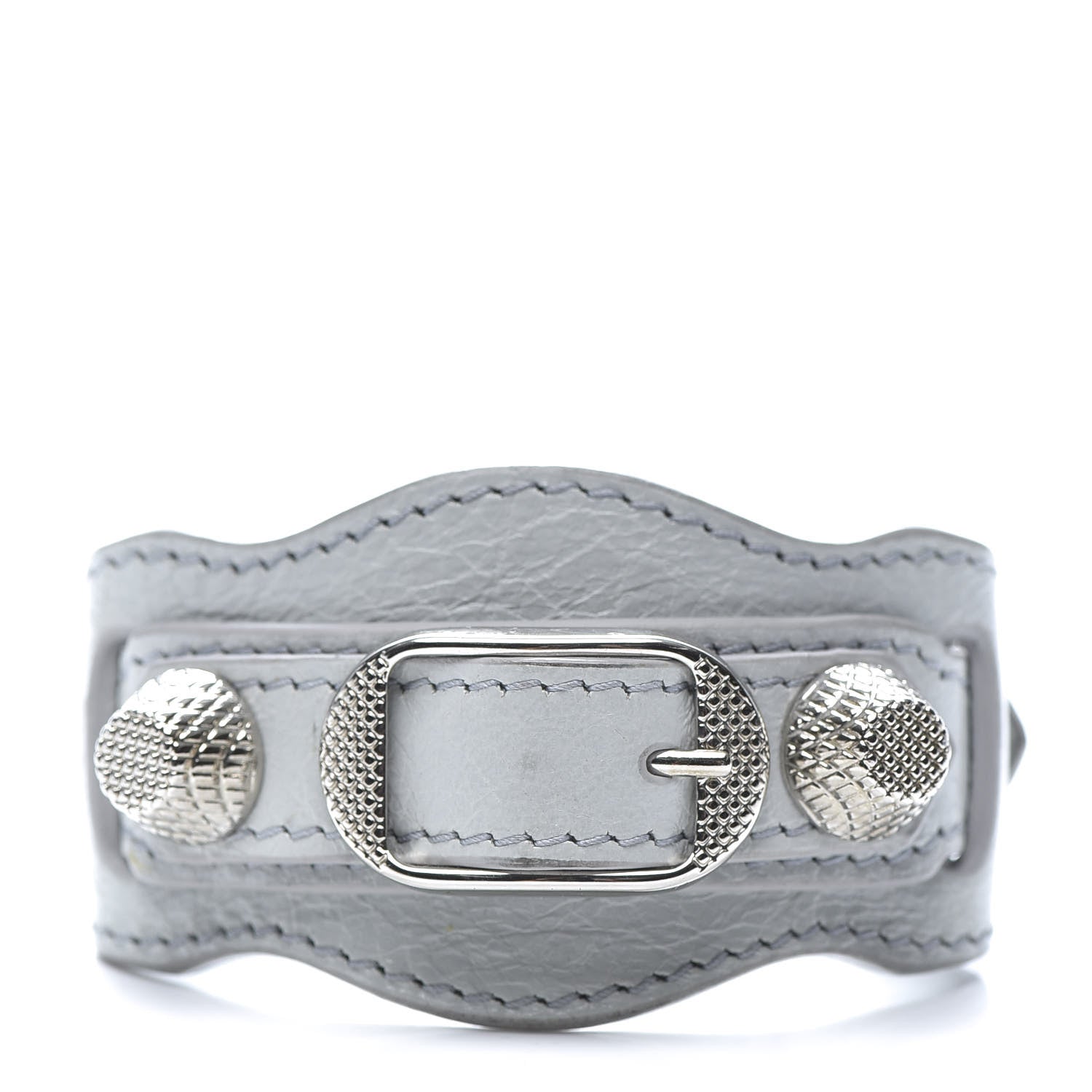 Balenciaga Agneau Arena Giant 12 Silver Hardware Bracelet Gris Glace 1 of 5