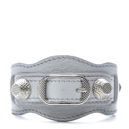 Balenciaga Agneau Arena Giant 12 Silver Hardware Bracelet Gris Glace 1 of 5