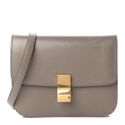 Celine Liege Calfskin Medium Classic Box Flap Bag Souris 1 of 13