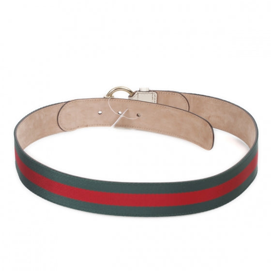 Leather Web Horsebit Buckle Belt 90 36