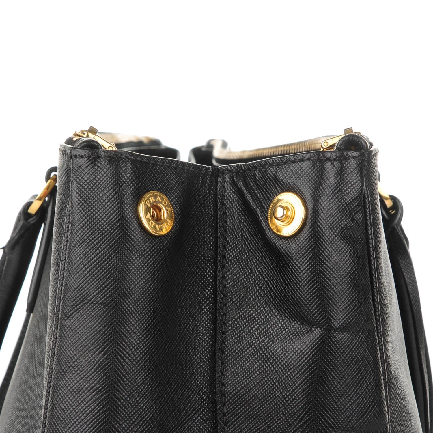 Prada Saffiano Lux Extra Large Galleria Double Zip Tote Black 9 of 10