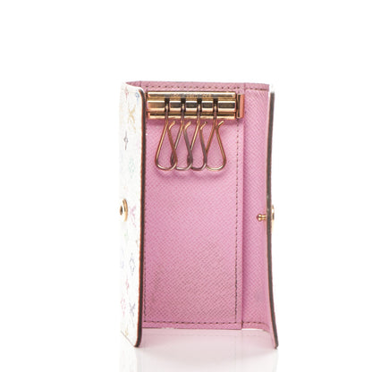 Louis Vuitton Monogram Multicolor Multicles 4 Key Holder White Litchi 5 of 8