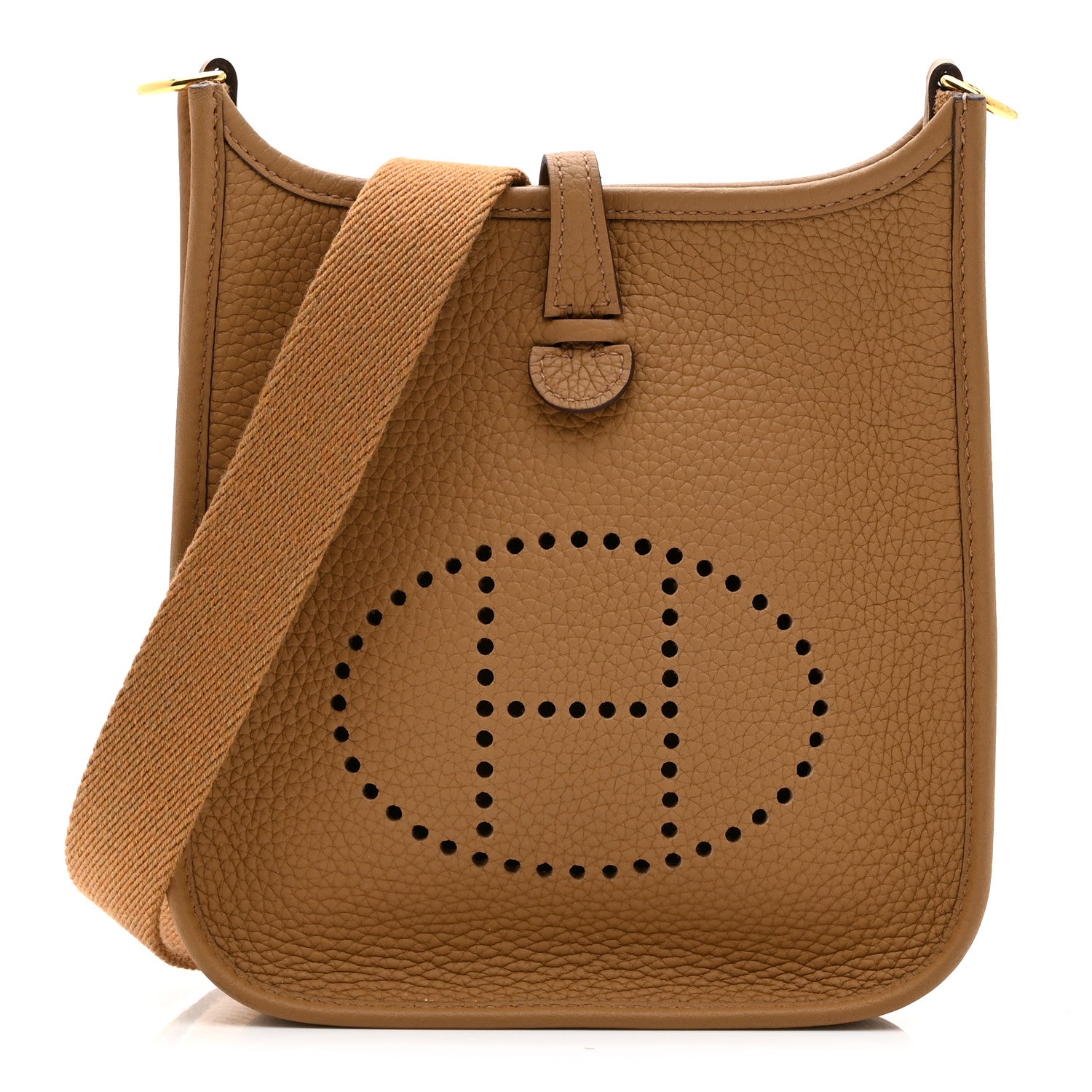 Hermes Taurillon Clemence Amazone Evelyne TPM Chai 1 of 11