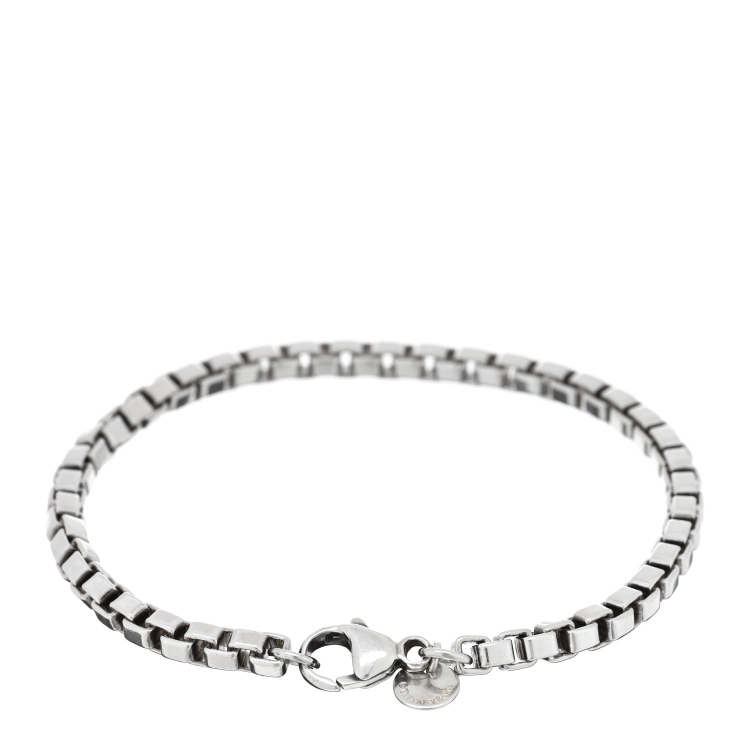 Tiffany Sterling Silver 4mm Venetian Link Bracelet 2 of 3