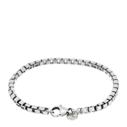 Tiffany Sterling Silver 4mm Venetian Link Bracelet 2 of 3