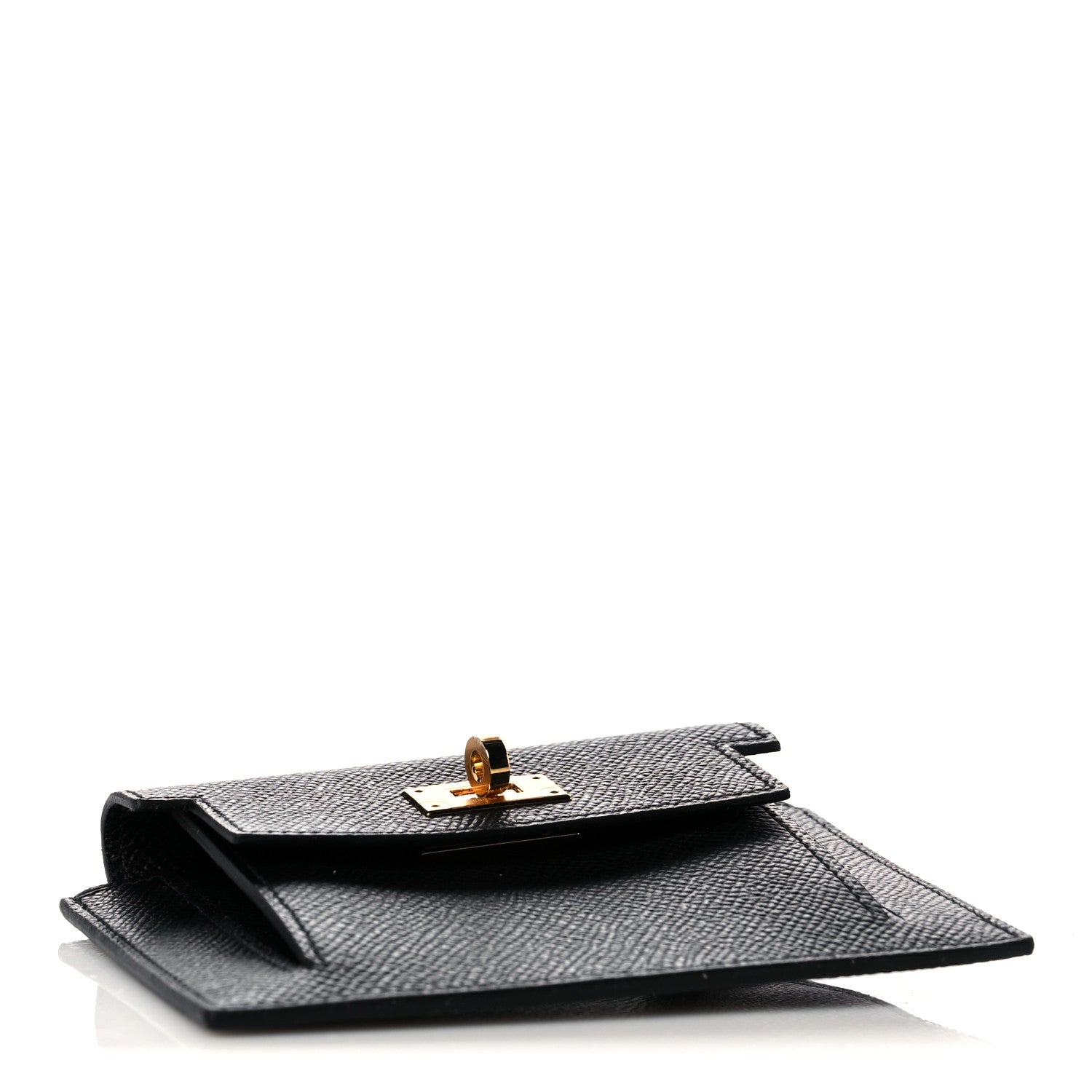 Hermes Epsom Kelly Pocket Compact Wallet Black 4 of 8