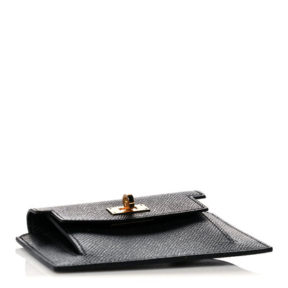 Hermes Epsom Kelly Pocket Compact Wallet Black 4 of 8