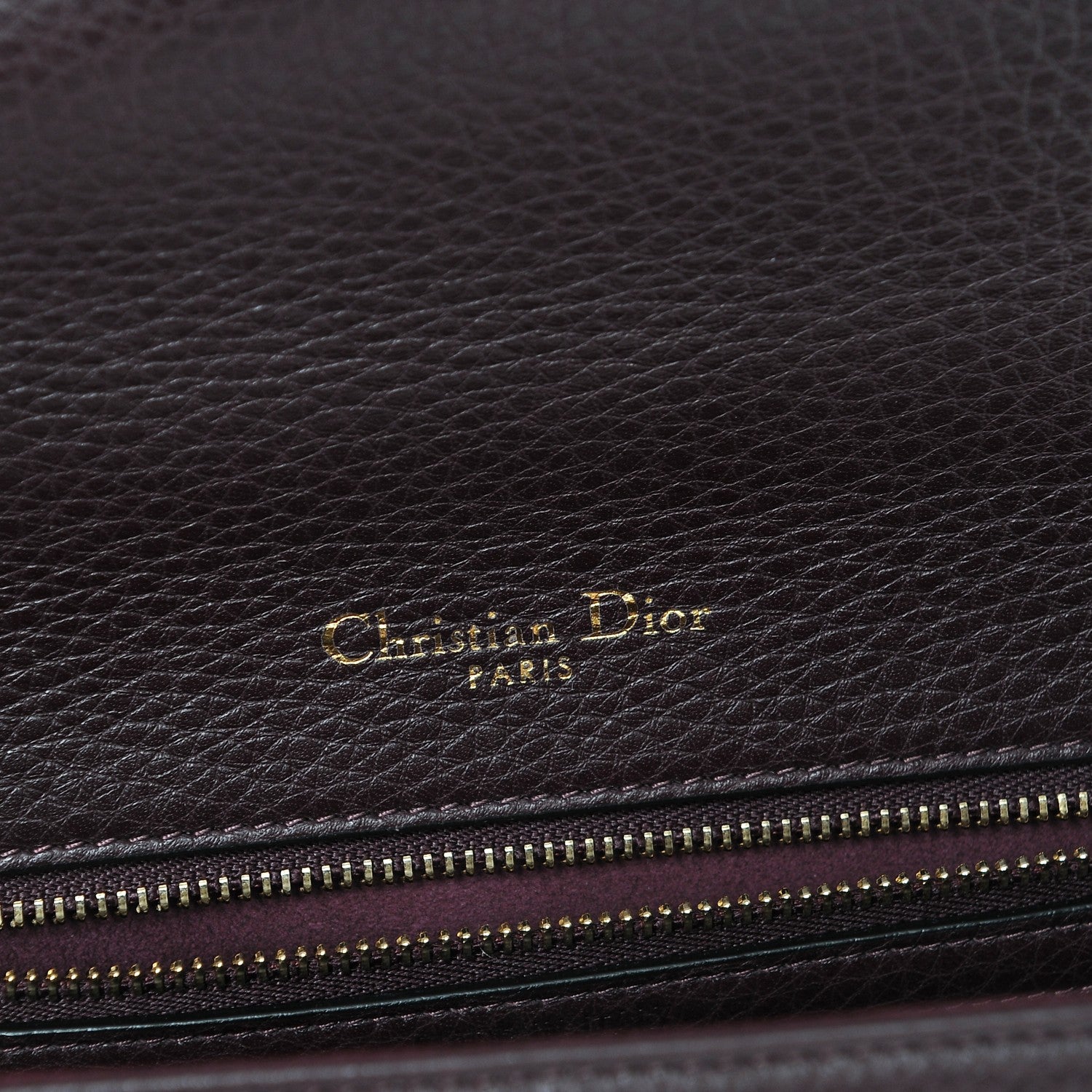 Christian Dior Grained Calfskin Medium Diorama Flap Bag Amaranth 6 of 10