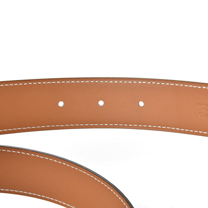 Hermes Epsom Chamonix 32mm H Belt 95 White Natural 5 of 6