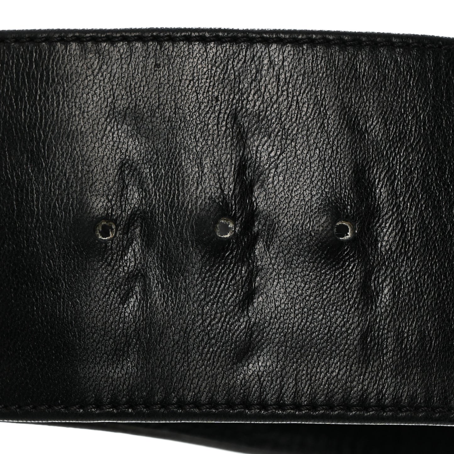 Lambskin CC Medallion Chain Belt 75 30 Black
