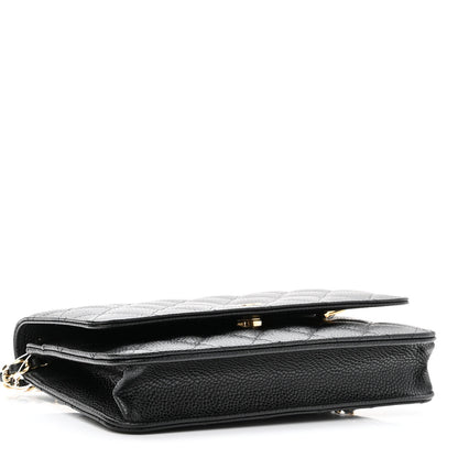 Chanel Caviar Quilted Wallet On Chain WOC Black 4 of 12